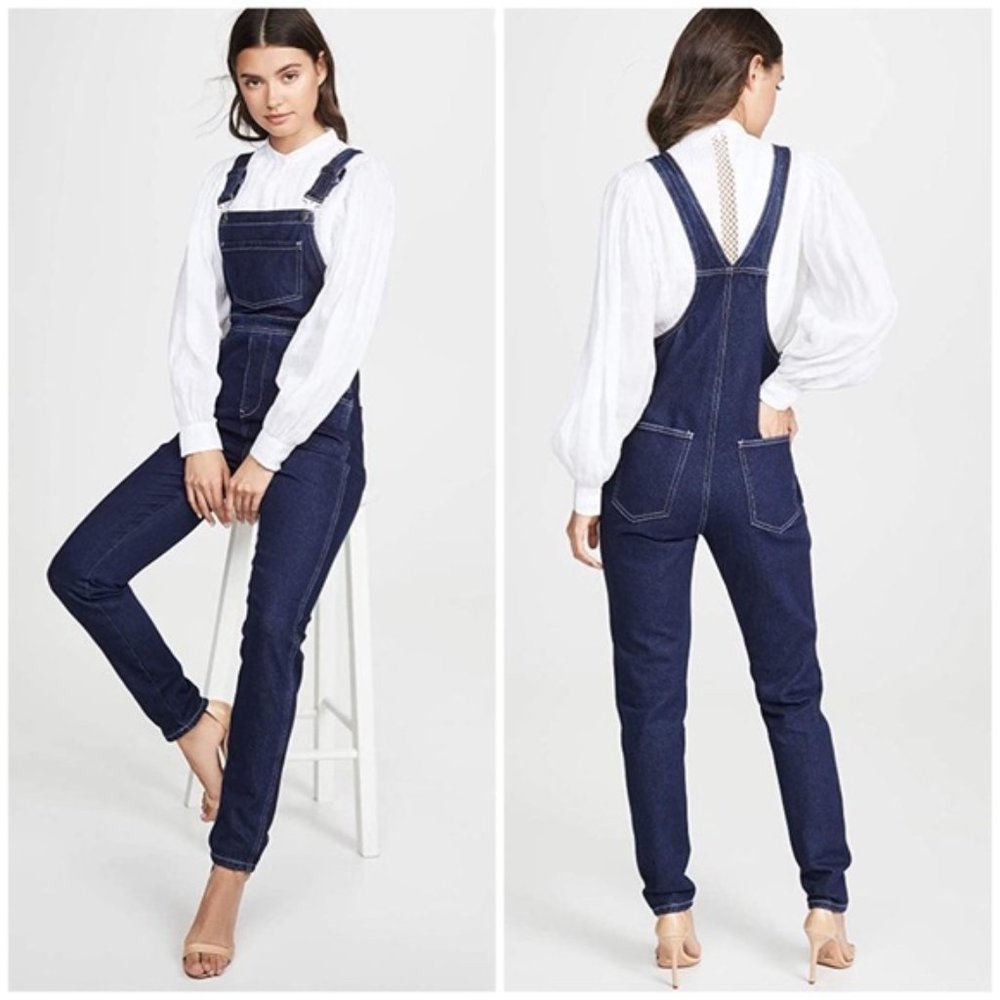 Weworewhat Denim Overalls - High rise Skinny -Size Small